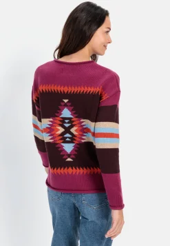 Damen Camel Active Pullover & Cardigans^Strickpullover mit eingearbeiteten Mustern