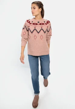Damen Camel Active Pullover & Cardigans^Strickpullover mit Norwegermuster