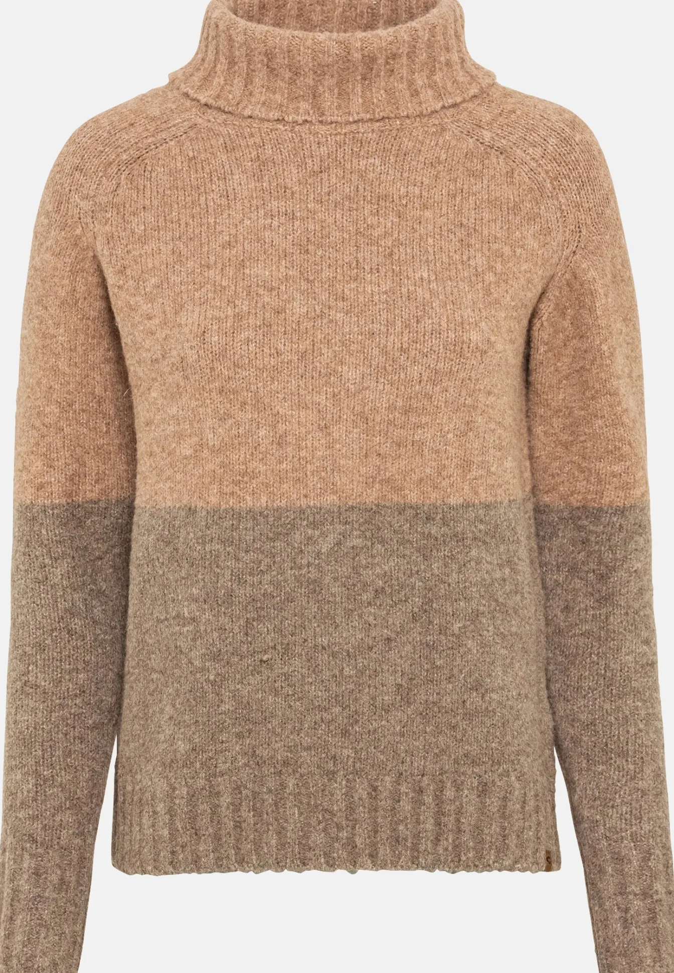 Damen Camel Active Pullover & Cardigans^Strickpullover mit Rollkragen