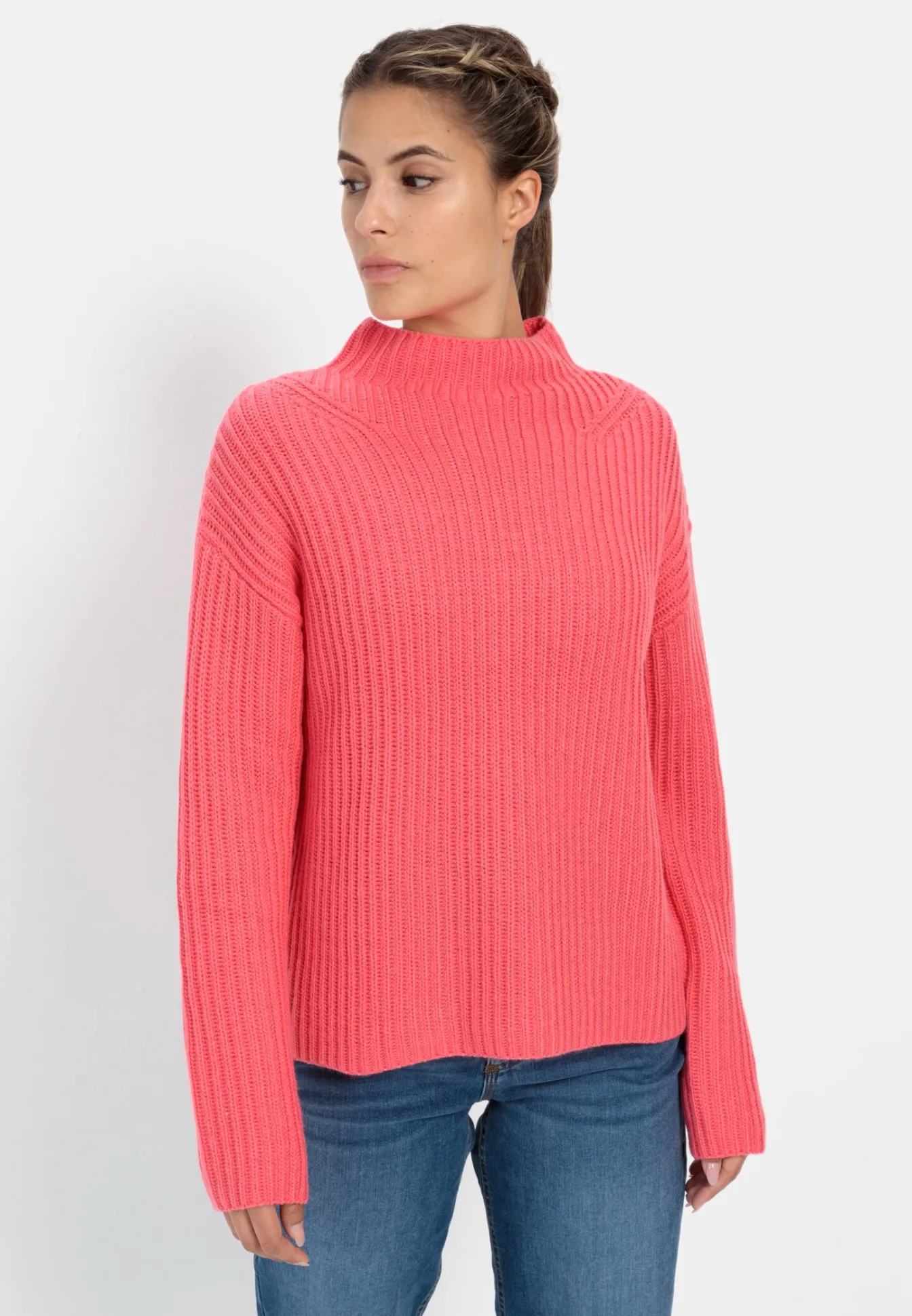 Damen Camel Active Pullover & Cardigans^Strickpullover mit Rollkragen