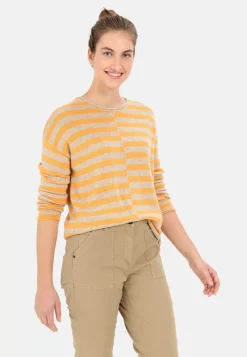 Damen Camel Active Pullover & Cardigans^Strickpullover mit Streifenmuster