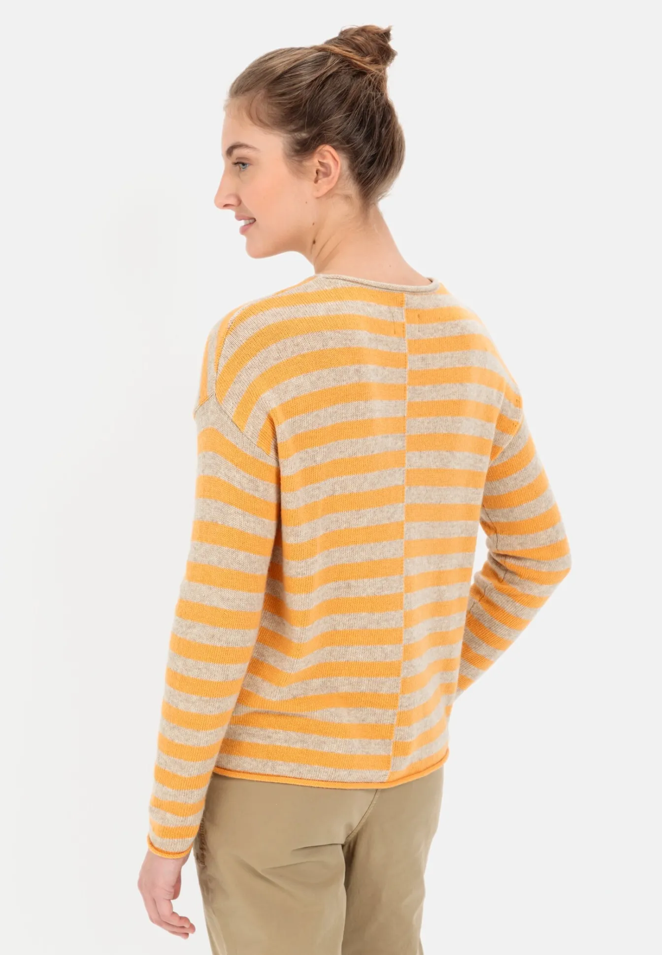 Damen Camel Active Pullover & Cardigans^Strickpullover mit Streifenmuster