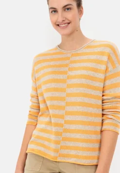 Damen Camel Active Pullover & Cardigans^Strickpullover mit Streifenmuster