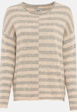 Damen Camel Active Pullover & Cardigans^Strickpullover mit Streifenmuster