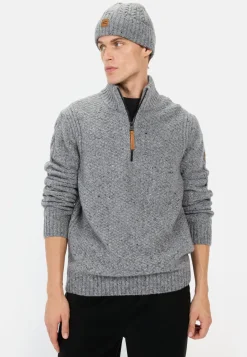 Herren Camel Active Pullover & Cardigan^Strickpullover mit Troyer-Kragen