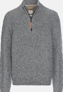 Herren Camel Active Pullover & Cardigan^Strickpullover mit Troyer-Kragen