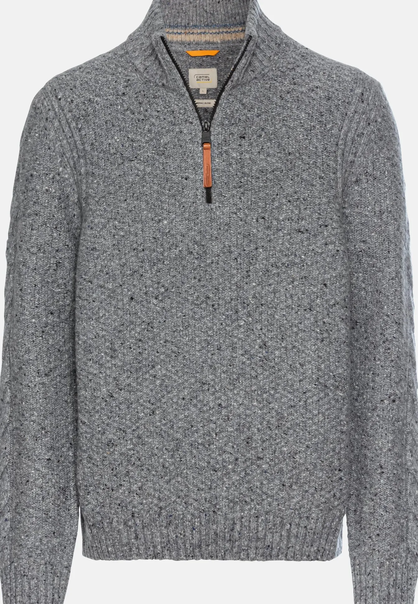 Herren Camel Active Pullover & Cardigan^Strickpullover mit Troyer-Kragen