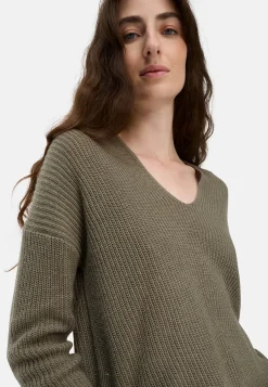 Damen Camel Active Pullover & Cardigans^Strickpullover mit V-Ausschnitt