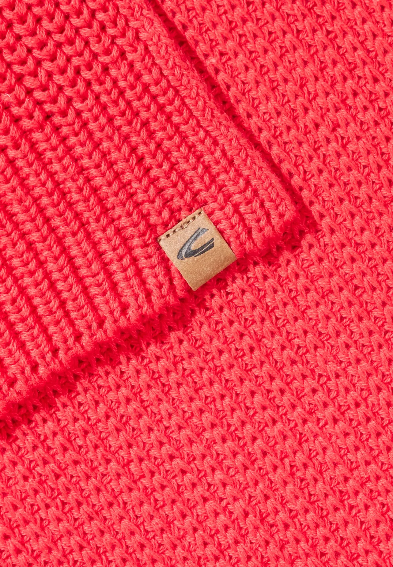Damen Camel Active Schals & Tücher^Strickschal aus reiner Baumwolle