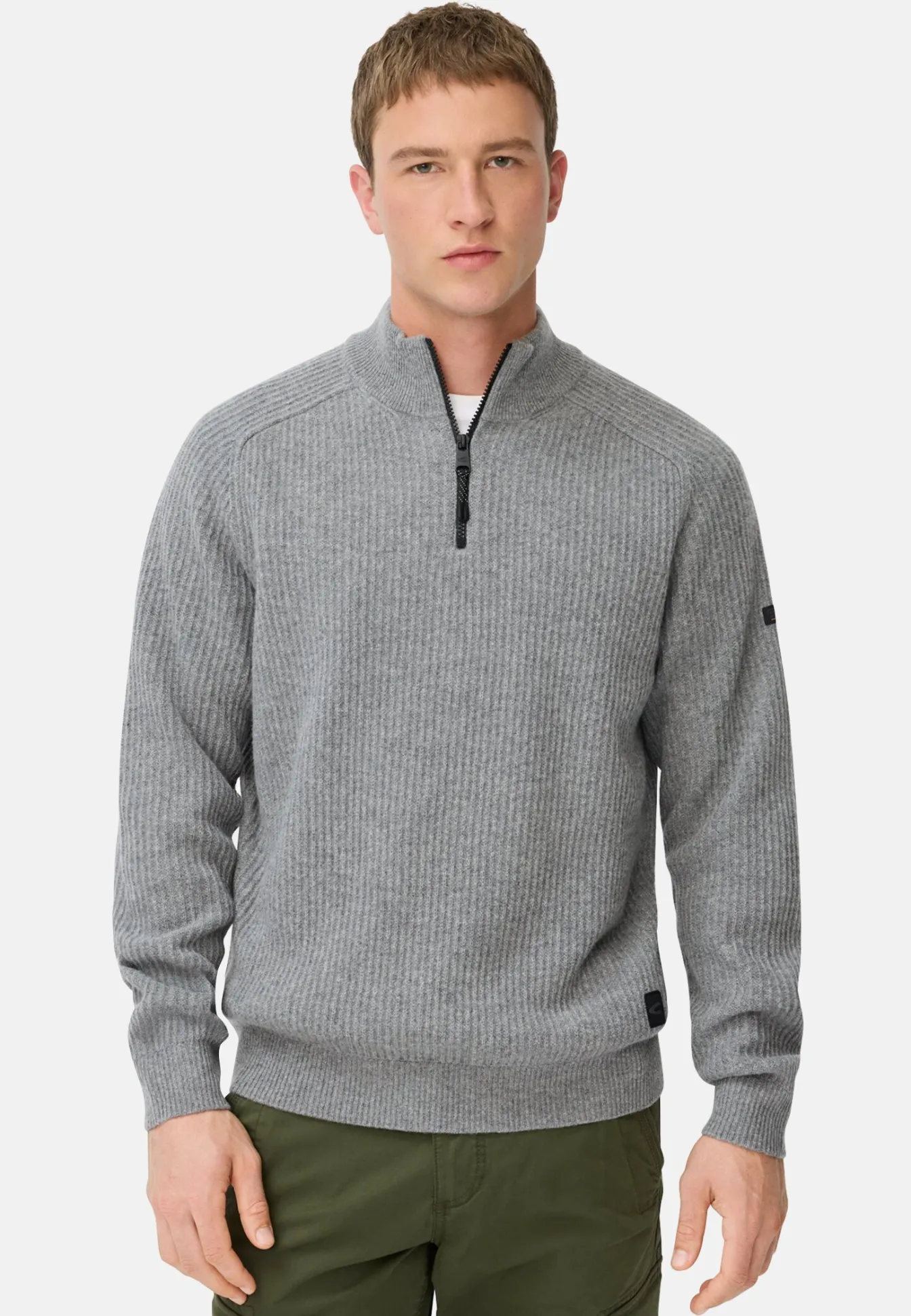 Herren Camel Active Pullover & Cardigan^Strick-Troyer aus reiner Wolle