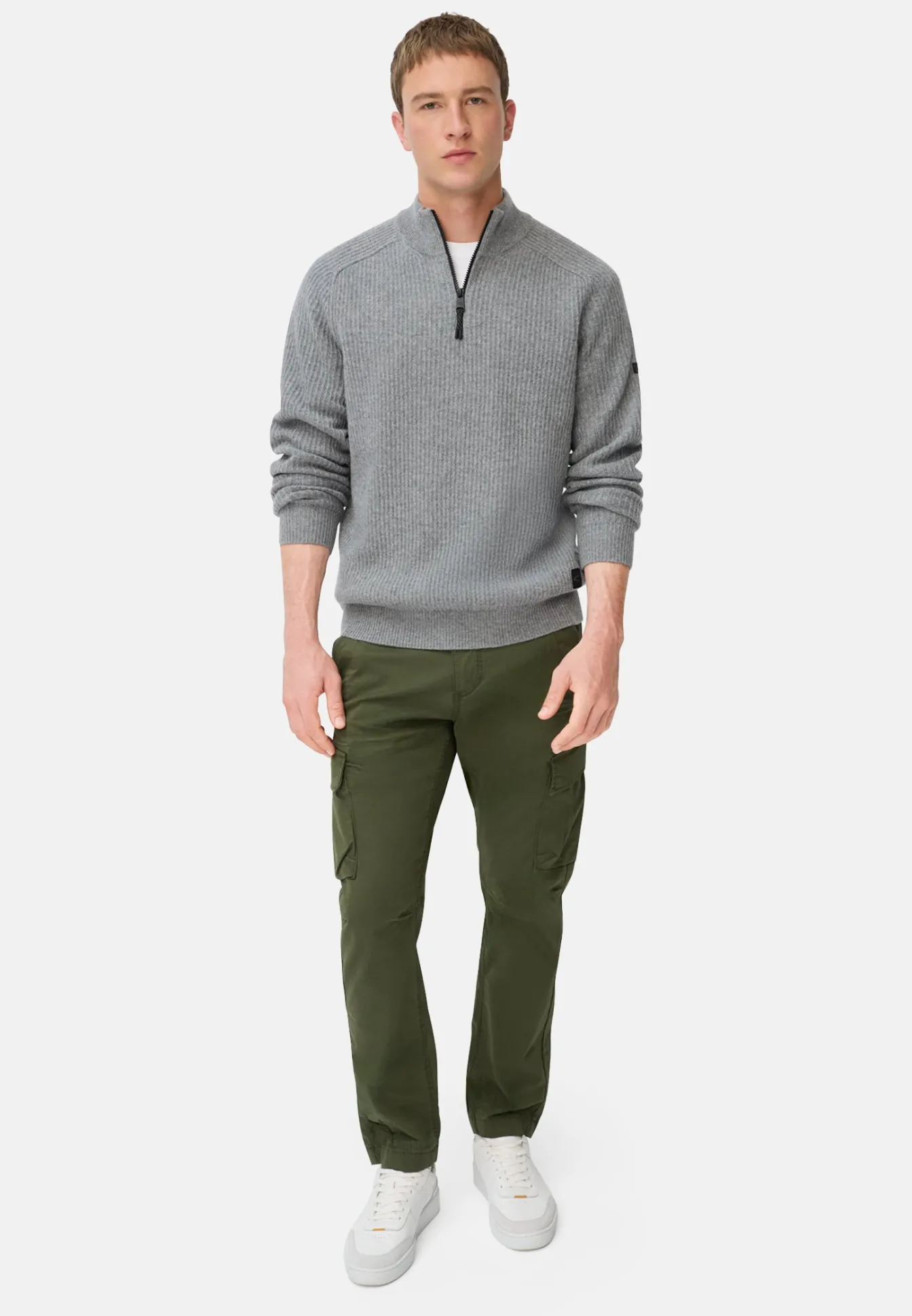 Herren Camel Active Pullover & Cardigan^Strick-Troyer aus reiner Wolle
