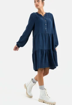 Damen Camel Active Kleider^Stufenkleid aus TENCEL™ Lyocell