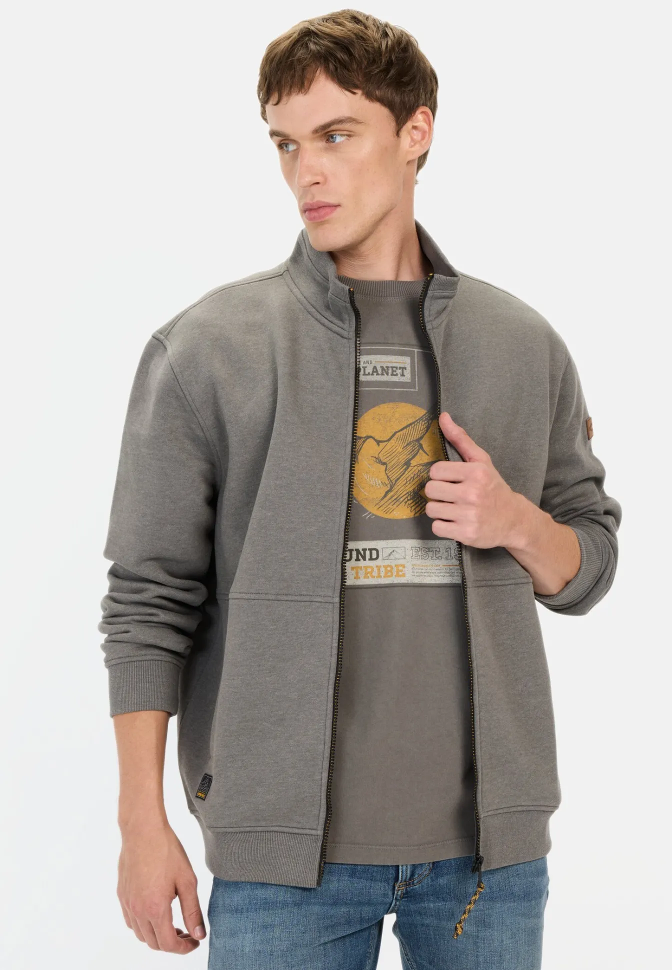 Herren Camel Active Sweatshirts & Hoodies^Sweatjacke aus einem Baumwollmix