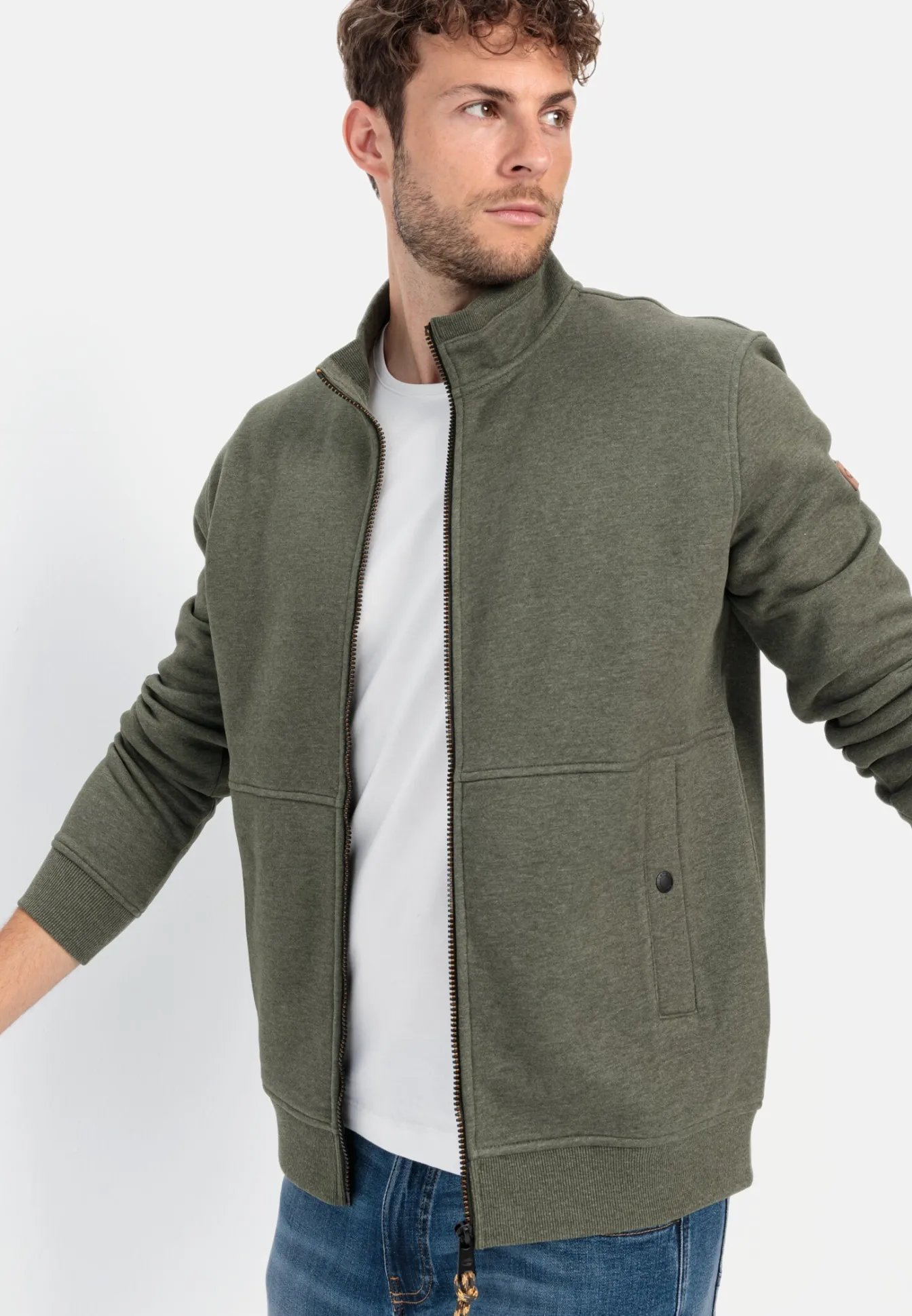 Herren Camel Active Sweatshirts & Hoodies^Sweatjacke aus einem Baumwollmix