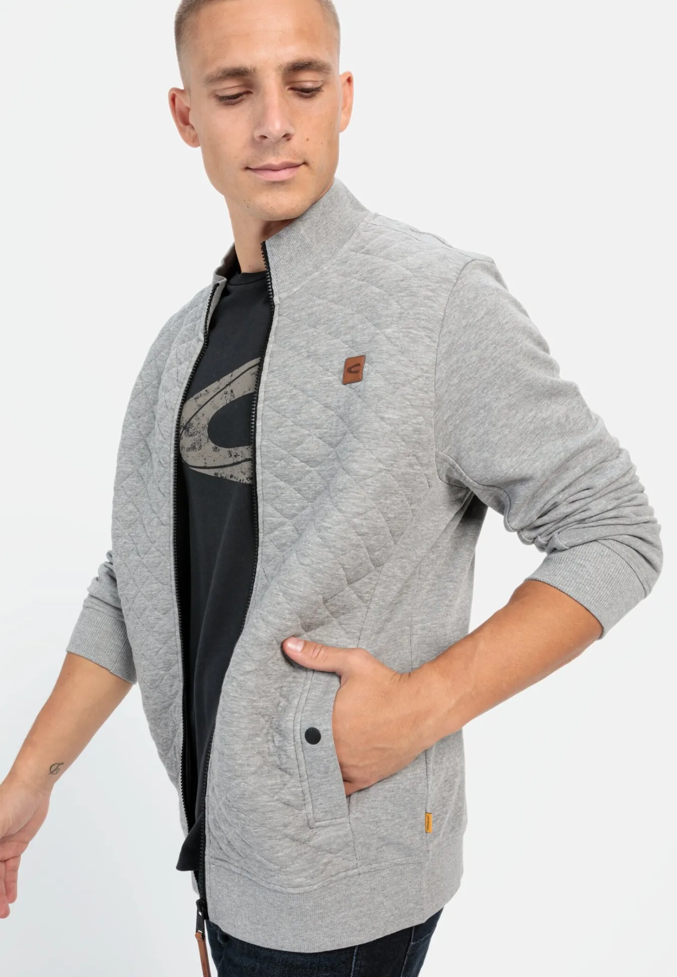 Herren Camel Active Sweatshirts & Hoodies^Sweatjacke mit Steppmuster