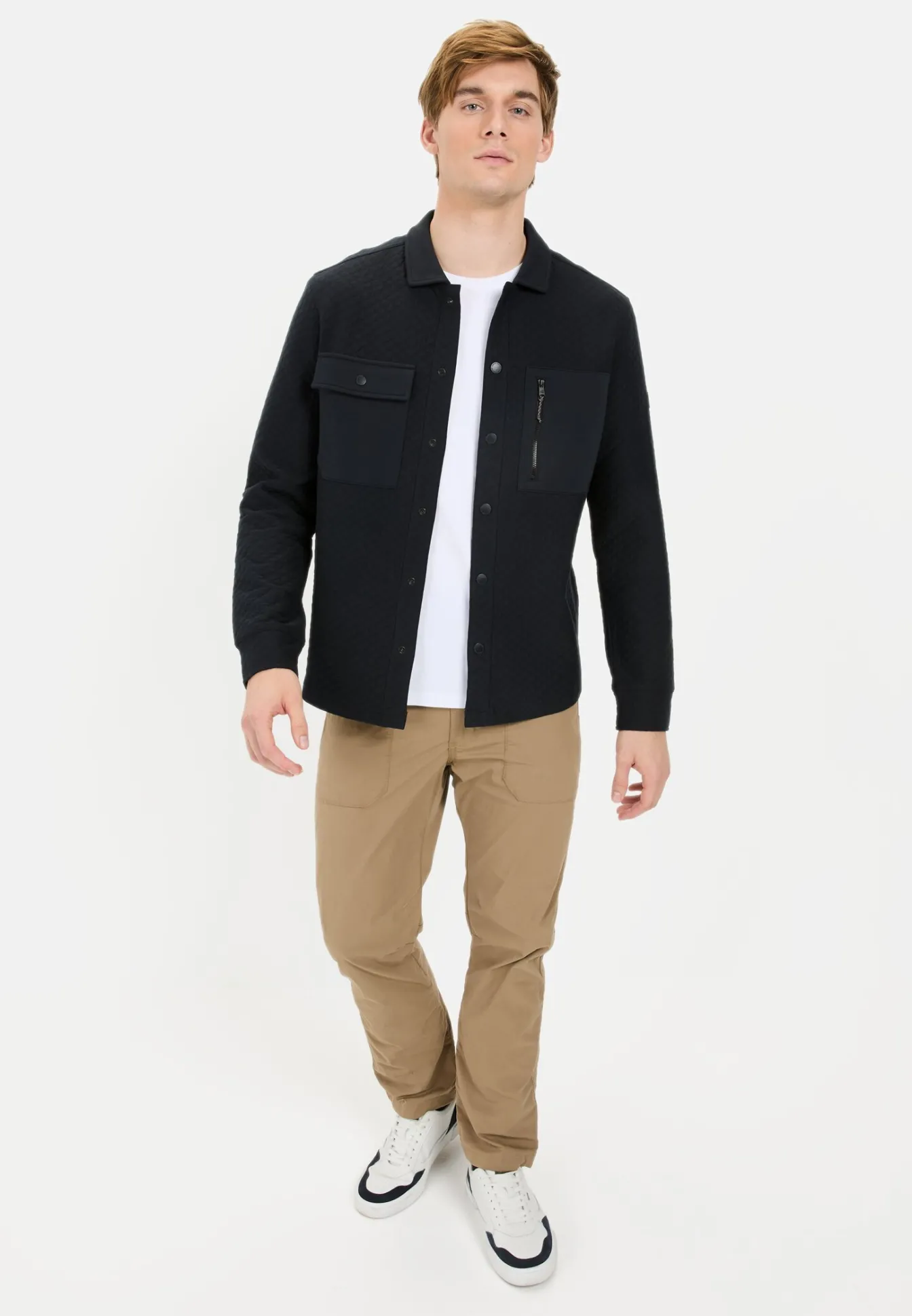 Herren Camel Active Sweatshirts & Hoodies|Overshirts^Sweat-Overshirt mit Brusttaschen