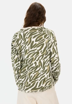 Damen Camel Active Sweatshirts & Hoodies^Sweatshirt mit Allover-Print