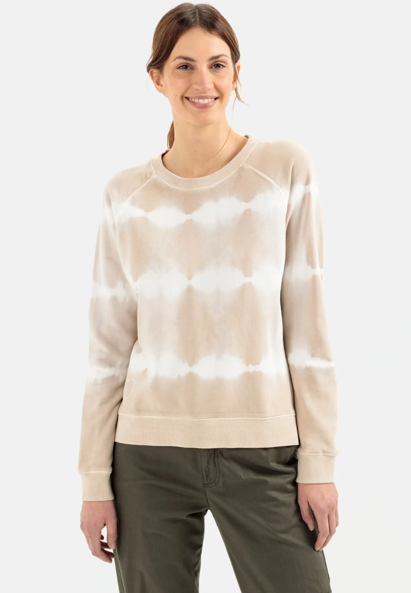 Damen Camel Active Sweatshirts & Hoodies^Sweatshirt mit Tie-Dye Effekt