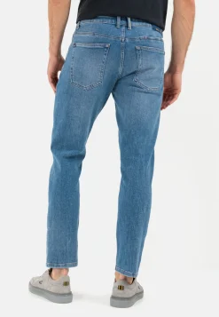 Herren Camel Active Jeans^Tapered Fit Destroyed Jeans mit Smartphone Tasche