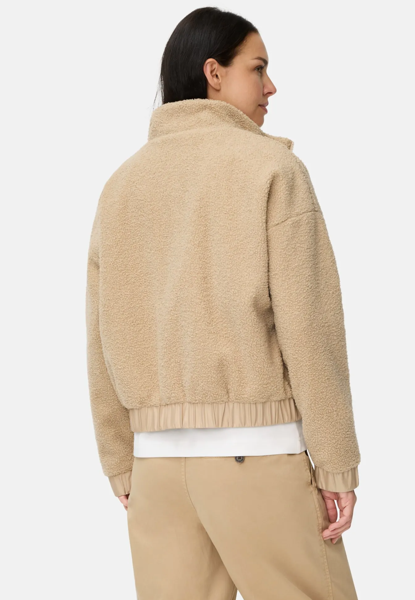 Damen Camel Active Jacken & Westen^Teddy Blouson mit Stehkragen und 2-Wege-Reißverschluss