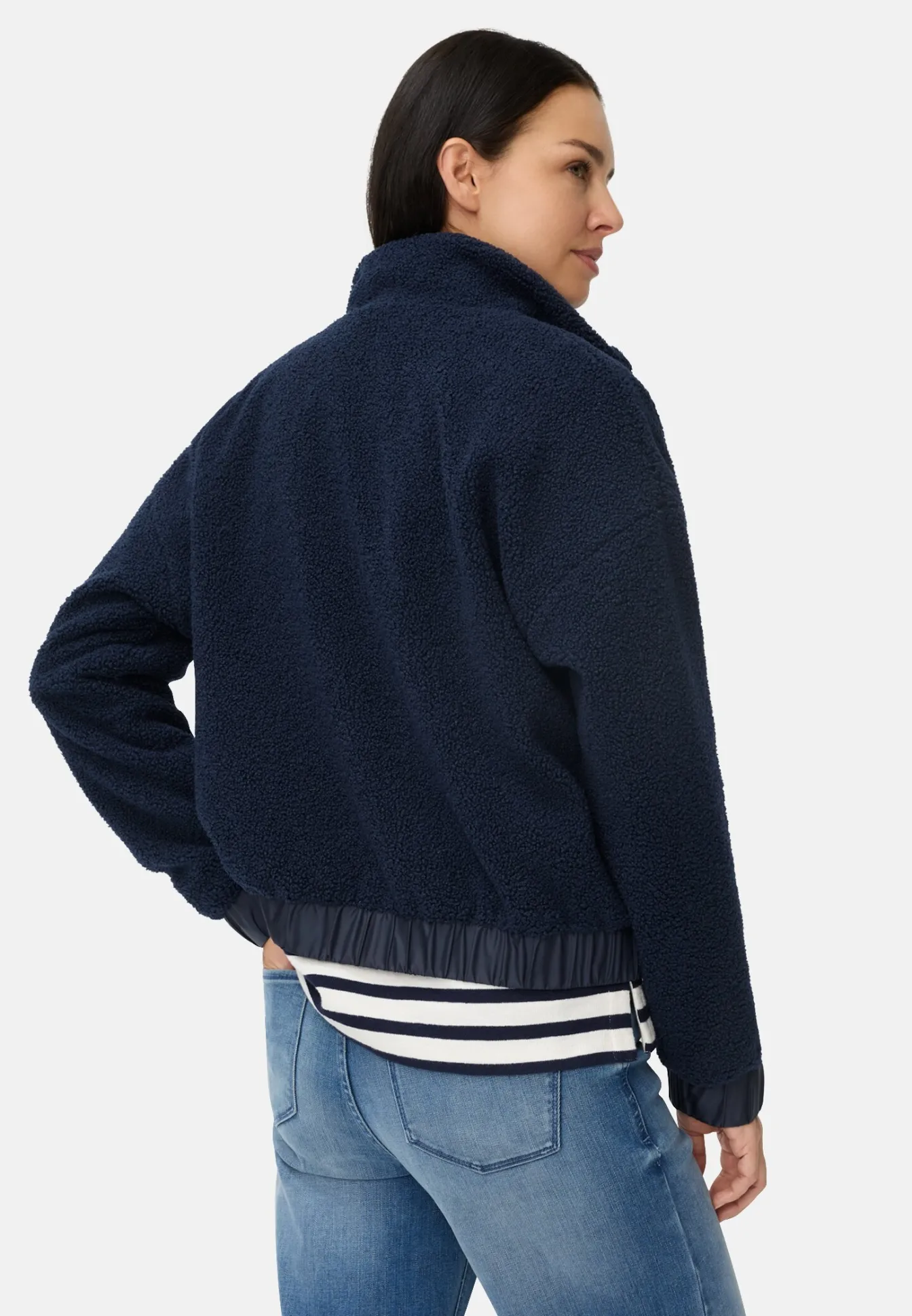 Damen Camel Active Jacken & Westen^Teddy Blouson mit Stehkragen und 2-Wege-Reißverschluss