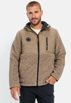 Herren Camel Active Jacken & Westen^Teddyjacke im Materialmix