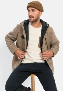 Herren Camel Active Jacken & Westen^Teddyjacke im Materialmix