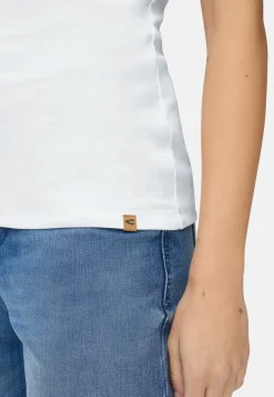Damen Camel Active T-Shirts & Polos^Top aus reiner Baumwolle
