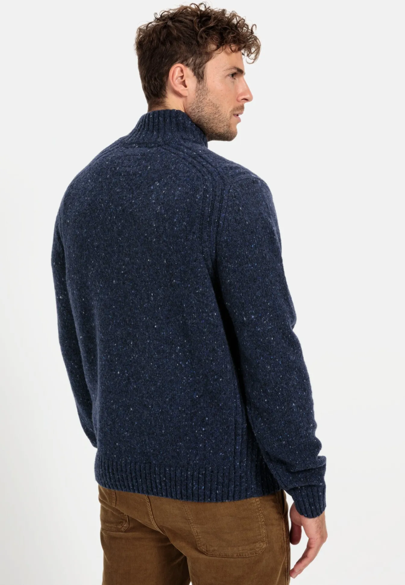 Herren Camel Active Pullover & Cardigan^Troyer Pullover aus einem Wollmix