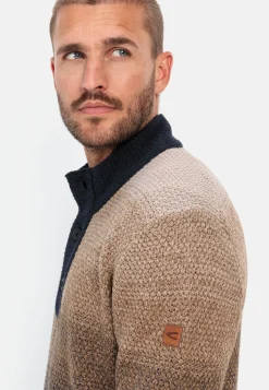 Herren Camel Active Pullover & Cardigan^Troyer Pullover aus einem Baumwollmix