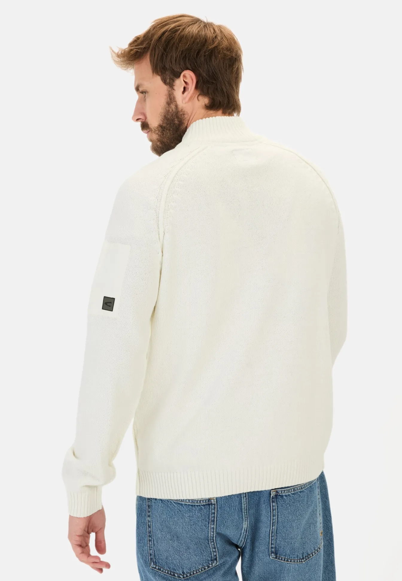 Herren Camel Active Pullover & Cardigan^Troyer Pullover aus einem Baumwollmix