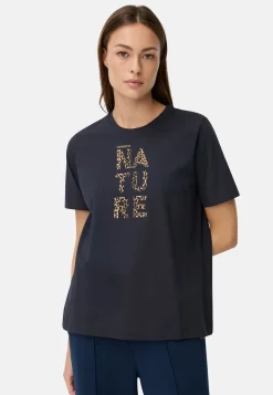 Damen Camel Active T-Shirts & Polos^T-Shirt aus reiner Baumwolle