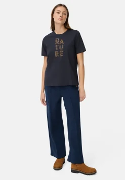 Damen Camel Active T-Shirts & Polos^T-Shirt aus reiner Baumwolle