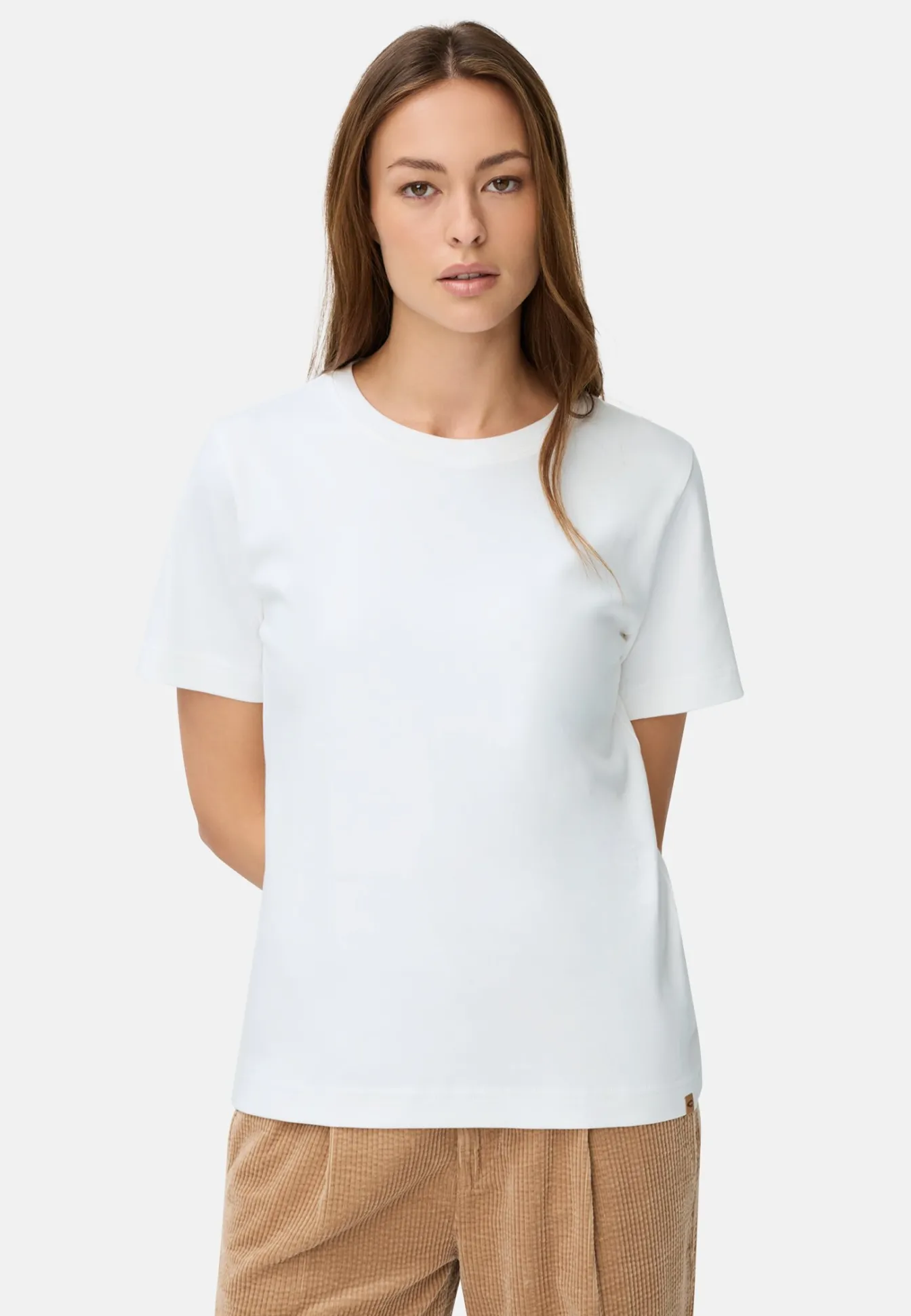 Damen Camel Active T-Shirts & Polos^T-Shirt aus reiner Baumwolle