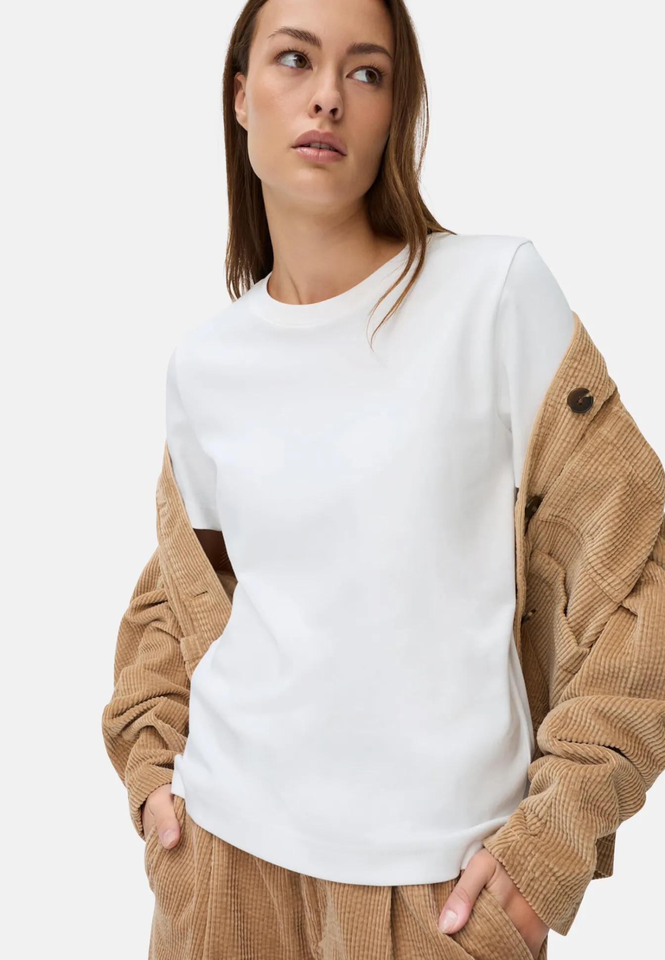 Damen Camel Active T-Shirts & Polos^T-Shirt aus reiner Baumwolle