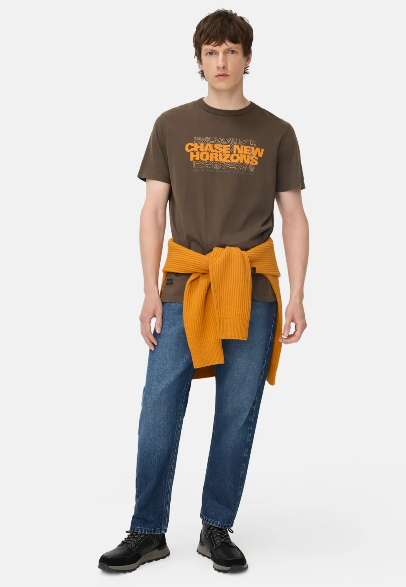Herren Camel Active T-Shirts & Polos^T-Shirt aus reiner Baumwolle