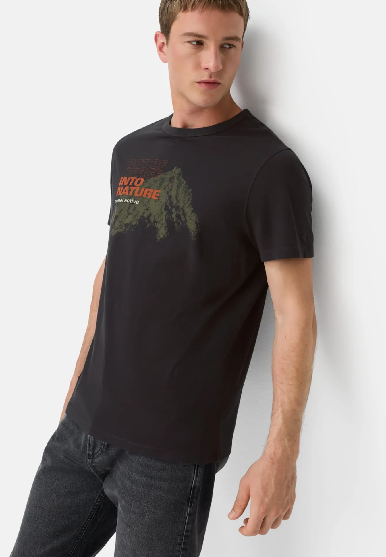 Herren Camel Active T-Shirts & Polos^T-Shirt aus reiner Baumwolle