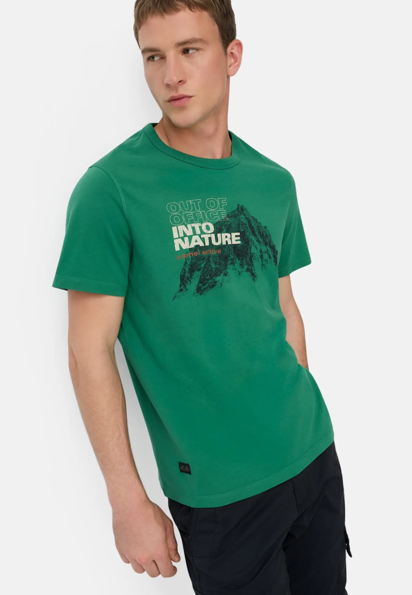 Herren Camel Active T-Shirts & Polos^T-Shirt aus reiner Baumwolle