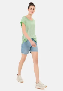 Damen Camel Active T-Shirts & Polos^T-Shirt aus softem Modal-Baumwollmix