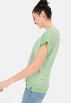 Damen Camel Active T-Shirts & Polos^T-Shirt aus softem Modal-Baumwollmix
