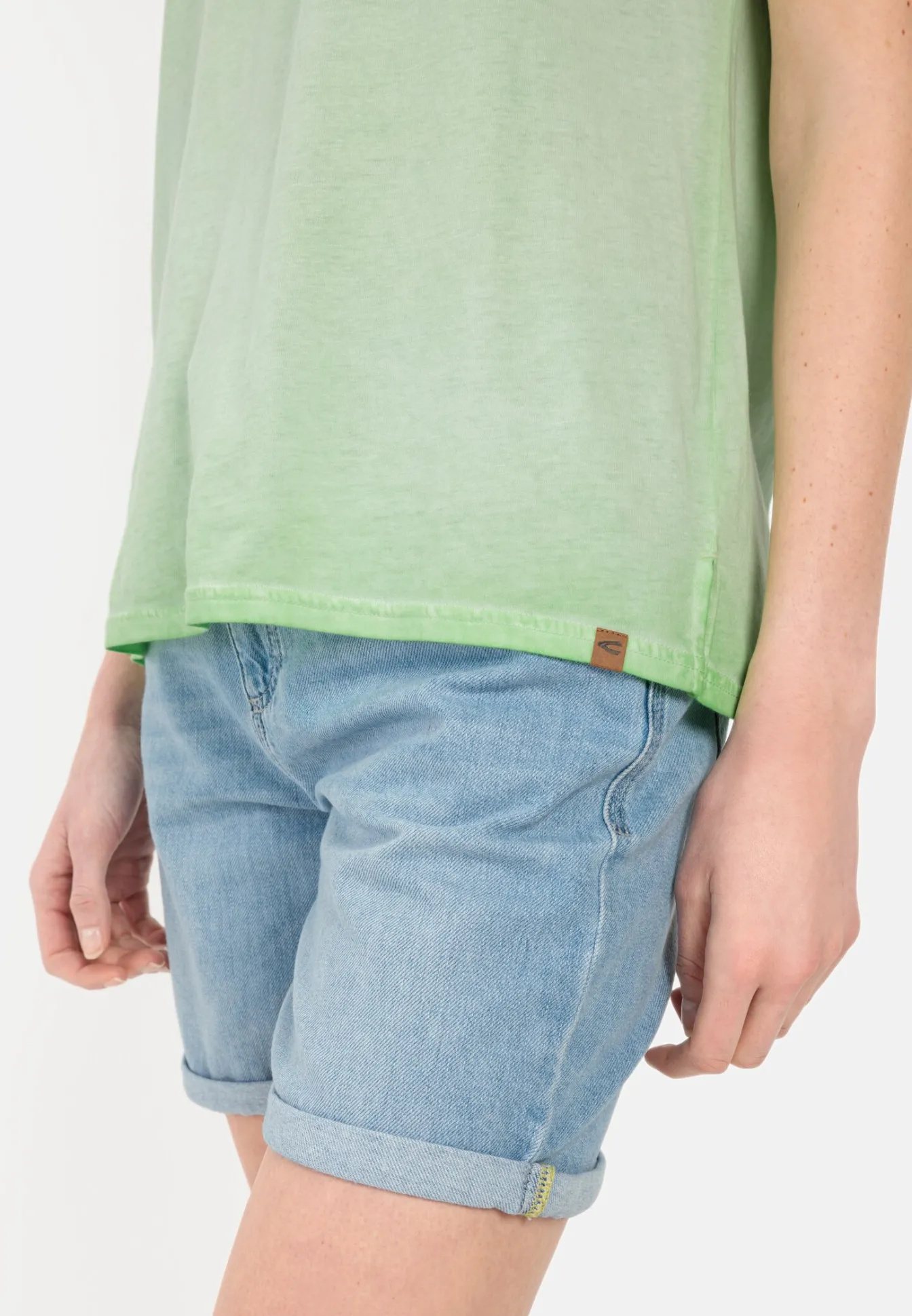 Damen Camel Active T-Shirts & Polos^T-Shirt aus softem Modal-Baumwollmix
