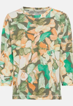 Damen Camel Active T-Shirts & Polos^T-Shirt mit Allover-Print aus Organic Cotton