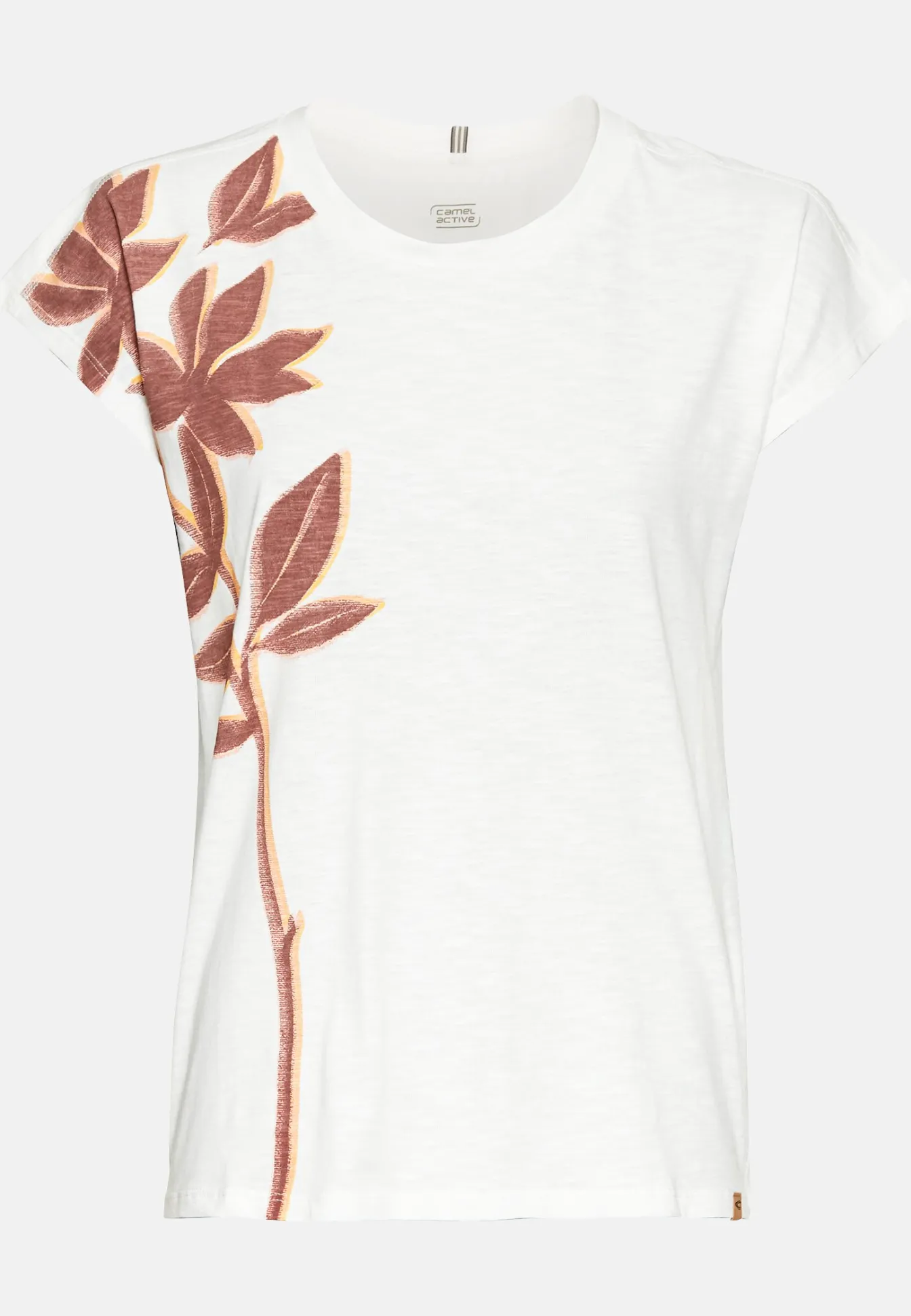 Damen Camel Active T-Shirts & Polos^T-Shirt mit Blumenprint aus Baumwolle