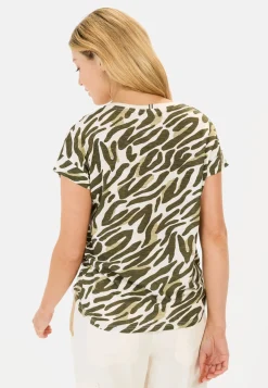 Damen Camel Active T-Shirts & Polos^T-Shirt mit Camouflage-Allover-Print