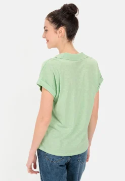 Damen Camel Active T-Shirts & Polos^T-Shirt mit Polokragen aus Organic Cotton