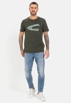 Herren Camel Active T-Shirts & Polos^T-Shirt mit Print aus nachhaltigem Organic Cotton