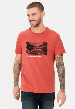 Herren Camel Active T-Shirts & Polos^T-Shirt mit Print aus nachhaltigem Organic Cotton