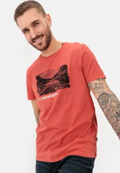 Herren Camel Active T-Shirts & Polos^T-Shirt mit Print aus nachhaltigem Organic Cotton