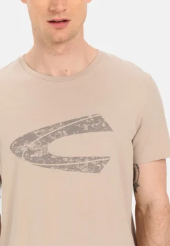Herren Camel Active T-Shirts & Polos^T-Shirt mit Print aus nachhaltigem Organic Cotton