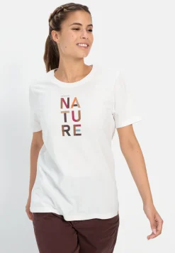 Damen Camel Active T-Shirts & Polos^T-Shirt mit Print aus nachhaltigem Organic Cotton
